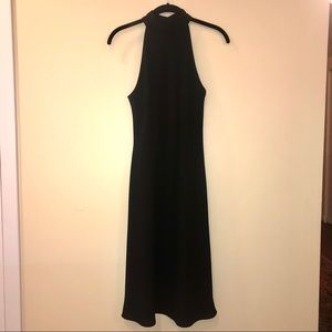 High Neck Strapless Dress with Back Detail